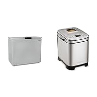Newair Chest Freezer - 6.7 Cubic Feet Reach In Freezer Chest - Quiet Freezer & Cuisinart Bread Maker Machine, Compact and Automatic, Customizable Settings, Up to 2lb Loaves, CBK-1