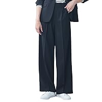 Nissen Pants Suit, Women’s Suit, Semi-Wide Pants for Setup (Sold and Bottom, Multi-functional 360° Stretch Material Series)