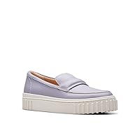 Clarks Women's Mayhill Cove Loafers, Lilac Leather, 8.5 M US