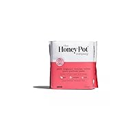 The Honey Pot Postpartum Feminine Pads with Wings, Herbal All Natural, for women after birth, (12 Count)