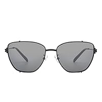 Tory Burch Sunglasses TY 6105 32826V Shiny Black Dark Grey Flash Si
