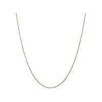 14k 1.1mm Solid Polished Spiga Chain Necklace
