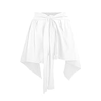 Dress for Women Casual,Women's Light Strapping Skirt Sports Yoga Short Skirt with Hip Covering Scarf Ballet Dan