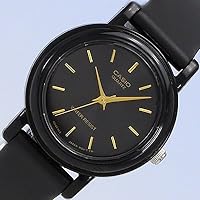 Casio Standard LQ-139EMV-1 Cheap Casio Wristwatch, Women's, Analog, Simple, Rubber, Resin, Waterproof, Black, Black