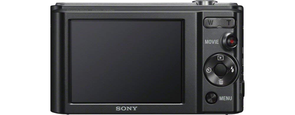 Sony DSCW800/B 20.1 MP Digital Camera (Black) (Renewed)