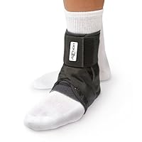 DonJoy Stabilizing Pro Ankle Support Brace, Black, Large