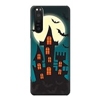 R3268 Halloween Festival Castle Case Cover for Sony Xperia 5 II