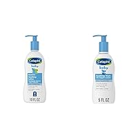Cetaphil Baby Eczema Soothing Lotion, Colloidal Oatmeal, Paraben Free, Hypoallergenic, Dry Skin, 10 Fluid Ounce & Baby Body Wash, Soothing Wash, Creamy & Gentle for Sensitive Dry Skin