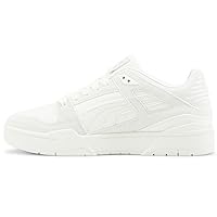 Puma Mens Slipstream Blank Canvas Lace Up Sneakers Shoes Casual - White