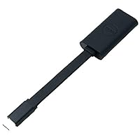 Dell USB-C - RJ-45 USB-C RJ-45 Black Cable Interface/Gender Adapter