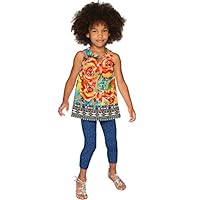 Floral Print Dressy Party Top for Girls: Infant, Toddler, Teen
