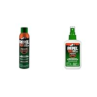 Repel 100 Insect Repellent Bundle - 98% DEET, 4-Ounces Pump Spray & Aerosol for 10-Hour Severe Bug Protection
