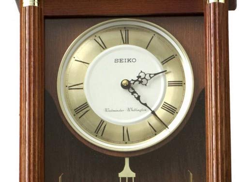 Mua Seiko QXH107B Westminster/Whittington Dual Chime Wall Clock with  Pendulam, Brown, 76 x  x 14 cm trên Amazon Anh chính hãng 2023 |  Giaonhan247