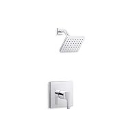 Kohler TS99764-4-CP Honesty Rite-Temp Shower Valve Trim with Lever Handle and 2.0 gpm showerhead Polished Chrome