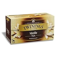 Vanilla Tea, Fine Tea with the Rich Sweet Taste of Vanilla 25 Sachets Net Weight 50g