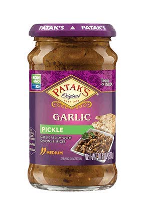 Patak's Pickles (Relish) Mix N Match Non GMO (Garlic, 4 Pack)