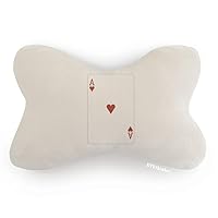 Heart A Playing Cards Pattern Car Trim Neck Decoration Pillow Headrest Cushion Pad