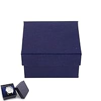 1Pc Gift Case Durable Bracelet Bangle Jewelry Watch Box Present Storage Paper Box With Removable Cushion - Blue Not Include Watch Useful