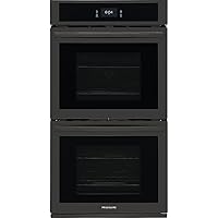 Frigidaire FCWD2727A 27 Inch Wide 7.6 Cu. Ft. Double Electric Wall Oven with Fan Convection and Touchscreen Control Panel - Black