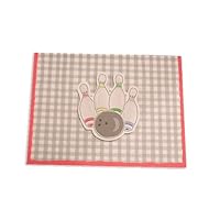 Gingham Bowling Note Cards/Invitations