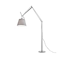 Artemide Tolomeo Mega 150W E26 Silver Fiber Diffuser Aluminum Floor Lamp | 17
