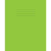 Music Exercise Book: 203 x165mm, 100 Page, 90gsm Manuscript Paper for School Children | 8 Stave/Staff Music Practice Notebook - Green Cover