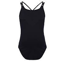 Kids Girls Double Straps Sleeveless Gymnastic Ballet Leotard Jumpsuit Athletic Dance Clothes Tank Tops Outfits