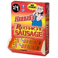 Hannah's Red Hot Sausage - 2/$1 - No Pork - 50 Unit Box