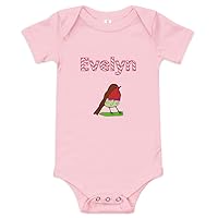 Evelyn Personalized Baby Short Sleeve One Piece