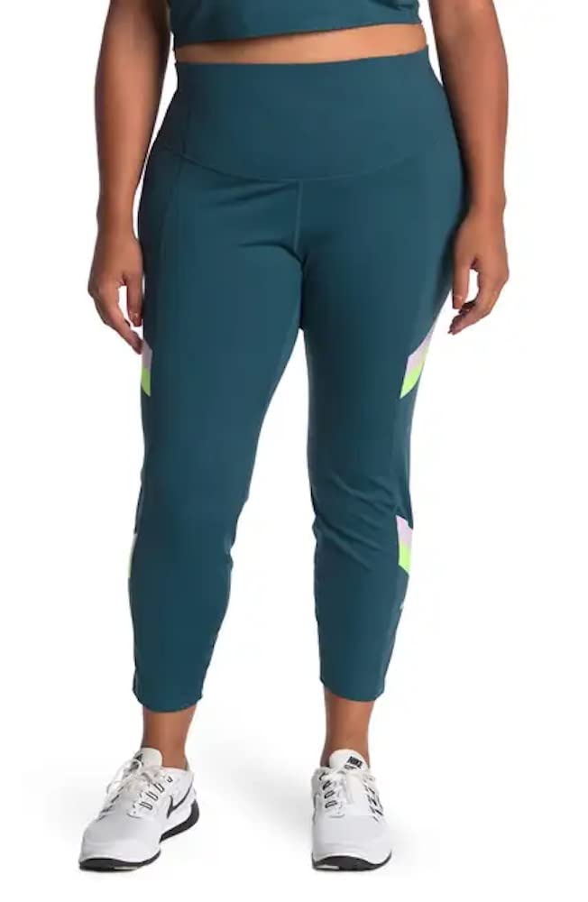 Nike One Women's Plus Size Mid Rise 7/8 Colorblock Leggings