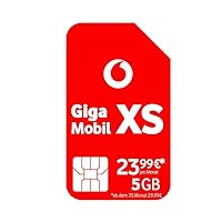 Vodafone GigaMobil XS Mobile Phone Contract | Now 5 GB Data Volume | Additional 24 x 20% Tariff Discount | 5G Network | EU Roaming | Telephone SMS Flat into German Network