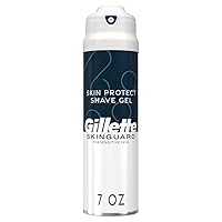 SkinGuard Shave Gel for Men, 7 oz Skin Protect Shave Gel with Shea Butter and Vitamin E
