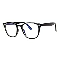 A.J. Morgan Eyewear unisex adult Right Now - Clear Lens Blue Light Blocking Computer Glasses Sunglasses, Black, 51mm US