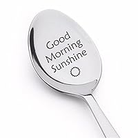 Good Morning Sunshine Spoon - Engraved Coffee spoon | Christmas Gift for Girlfriend | Valentine's Day Gift for Couples