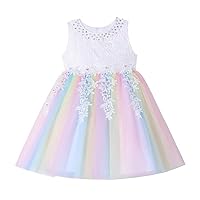 Sleeveless Girl's Lace Dress for Kids Wedding Bridesmaid Party Knee Length Dresses 110-170cm 2-16years