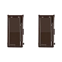Decora Digital Dimmer Switch Color Change Faceplate with Locator Light, DDKIT-B, Brown, 1 Count (Pack of 2)