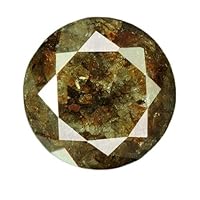 1.62 cts. CERTIFIED Round Cut Grayish Brown Color Loose Natural Diamond 20240 by IndiGems