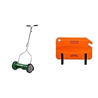 Scotts 14-Inch 5-Blade Push Reel Lawn Mower + American Lawn Mower SK-2 Reel Lawn Mower Hand Sharpener