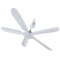 Ceiling Fans with Lamp Ceiling Fan Home Living Room Bedroom Five-Leaf Silicone Microfans Bold Snack Fan Indoor Lighting/White/70Cm