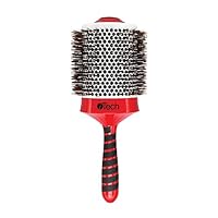 HairArt Itech Magnetic Tourmaline Boar and Nylon Bristle Hair Brush, 4 1/4 Inch
