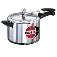 Hawkins Double Thick Ekobase Pressure Cooker with Separator, 5-Liter