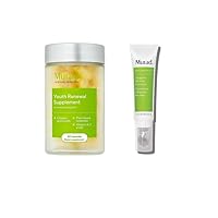 Murad Resurgence Supplement Bundle, Youth Renewal Supplement – with Collagen Amino Acids – 30-Day Supply and Targeted Wrinkle Corrector – with Hyaluronic Acid - 0.5 Fl Oz