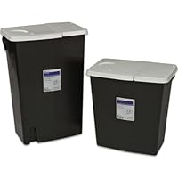 Covidien 8820 SharpSafety Pharmaceutical Waste Container, Gasketed Hinged Lid, 2 gal Capacity (Pack of 20)