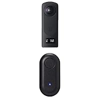 RICOH Theta Z1 51GB Black 360° Camera,CMOS sensors,Increased Internal Memory with RICOH Remote Control TR-1 for Theta - Compatible Models. Ricoh Theta Stick Included. HDR, Fast Wireless Transfer