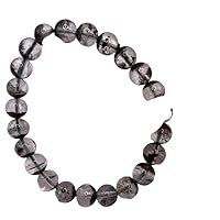 Natural Lodolite 8mm rondelle smooth 7inch Semi-Precious Gemstones Beaded Bracelets for Men Women Healing Crystal Stretch Beaded Bracelet Unisex
