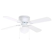 Hampton Bay UB42SWH-SH Littleton 42 in. Indoor White Ceiling Fan with Light Kit