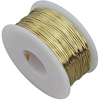 22 Ga Round Yellow Brass Wire (1/4 Lb. - 125 Ft. Spool)