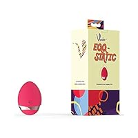 Voodoo Egg-Static, 10 Vibration Frequencies, Soft, Waterproof, USB Rechargeable Egg Vibe (Pink)