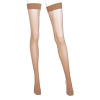 Assure, 20-30 mmHg, Thigh w/Silicone Top-band, Closed Toe - Beige, Small - Petite