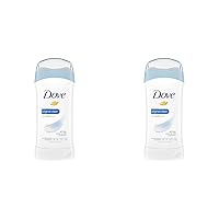 Dove Invisible Solid Antiperspirant Deodorant Stick for Women, Original Clean, For All Day Underarm Sweat & Odor Protection 2.6 oz (Pack of 2)